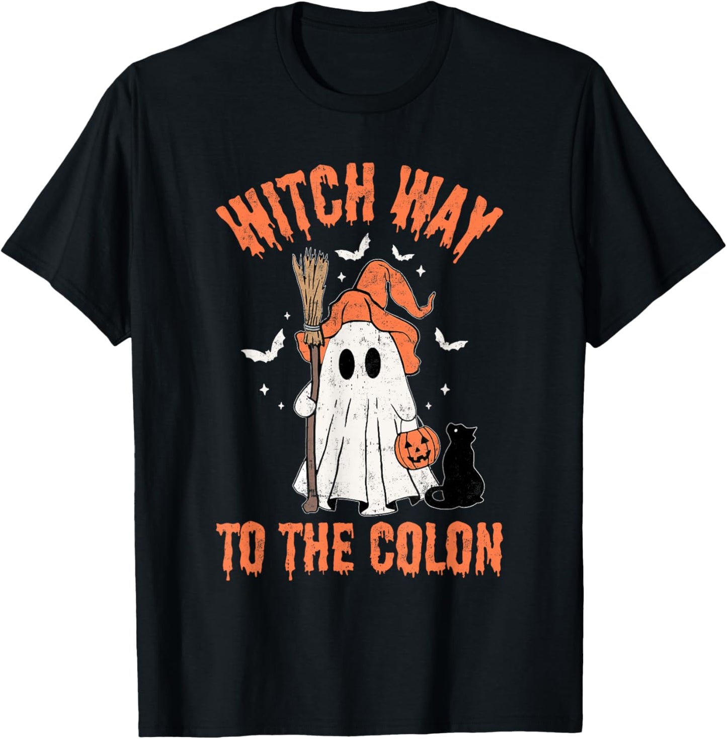 Endo Nurse Halloween Gastrointestinal Nurse Spooky GI T Cute T-Shirt - T-Shirt | Black