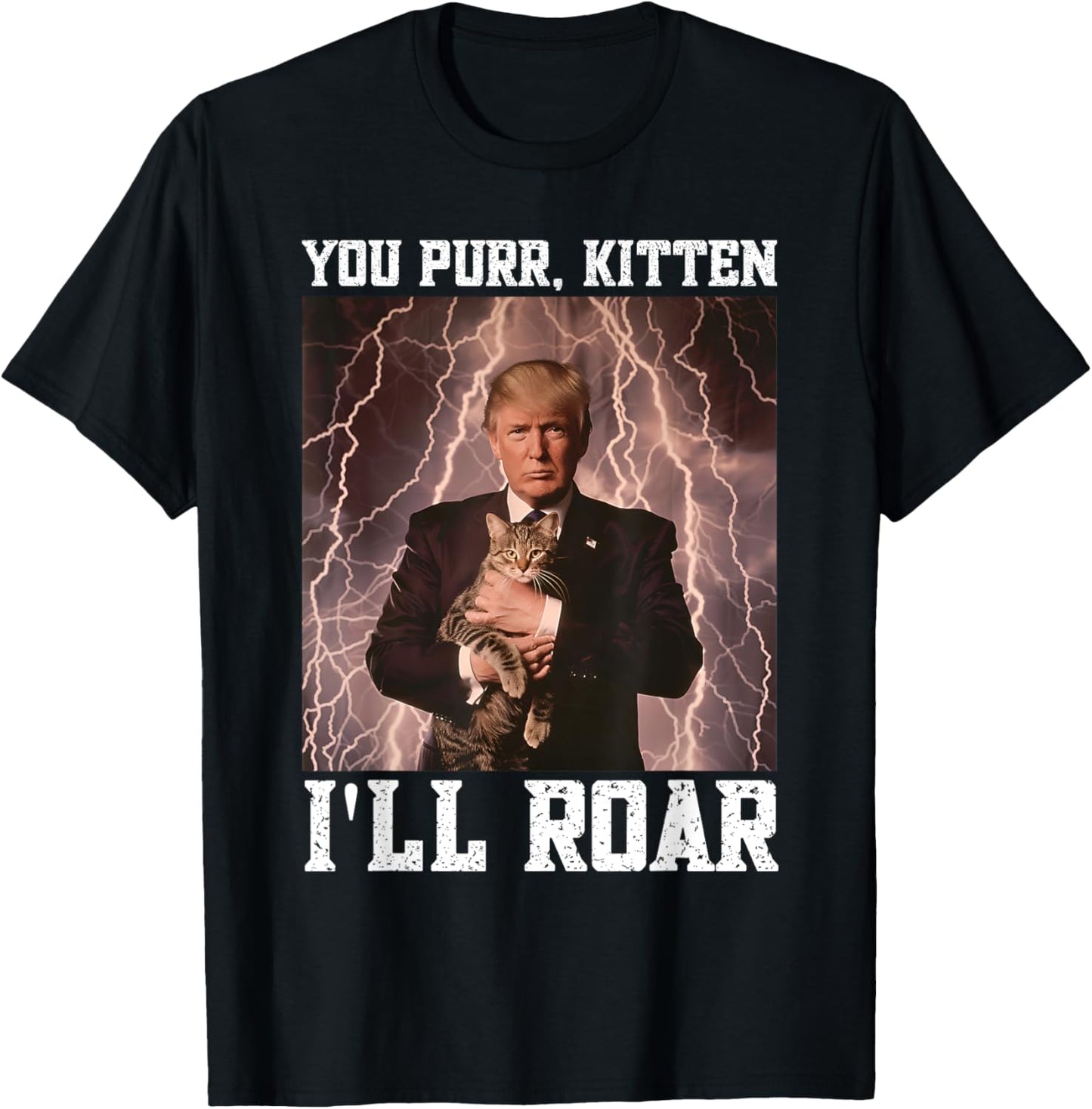 Cringy Alpha Trump Kitten Meme Cat Protector Cringe Trump Women T-Shirt - T-Shirt | Black