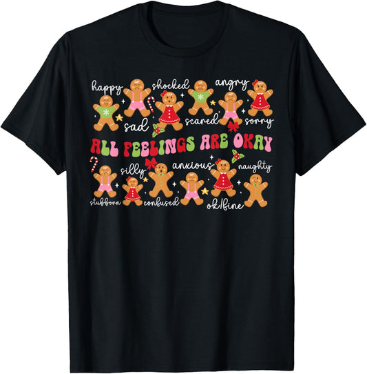 Groovy ABA Therapist Christmas ABA Therapy Xmas Party T-Shirt - T-Shirt | Black