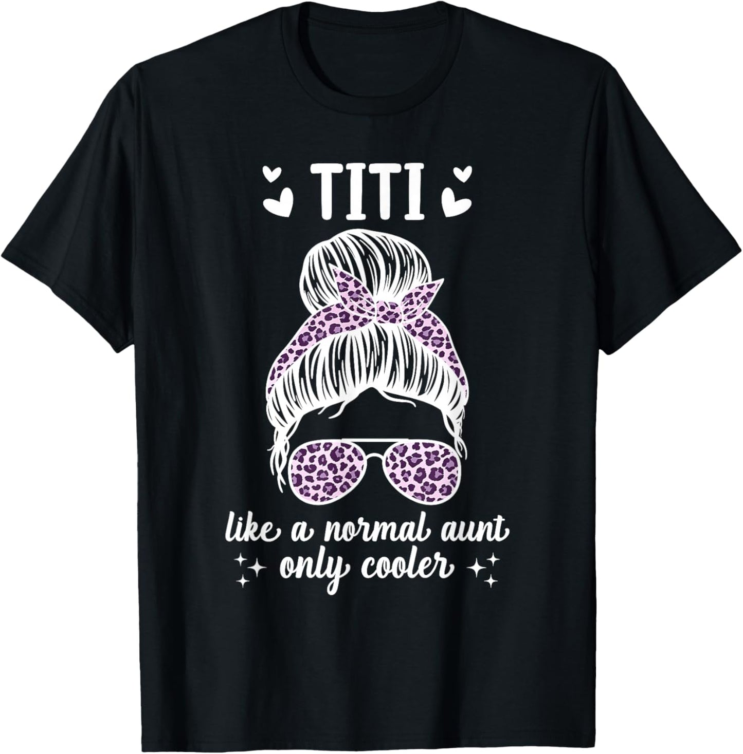 Funny Titi Aunt For Mother's Day Co - Black, Small - Female, -Adults - Short Sleeve, U-Neck - Casual, Spring T-Shirt - T-Shirt | Black