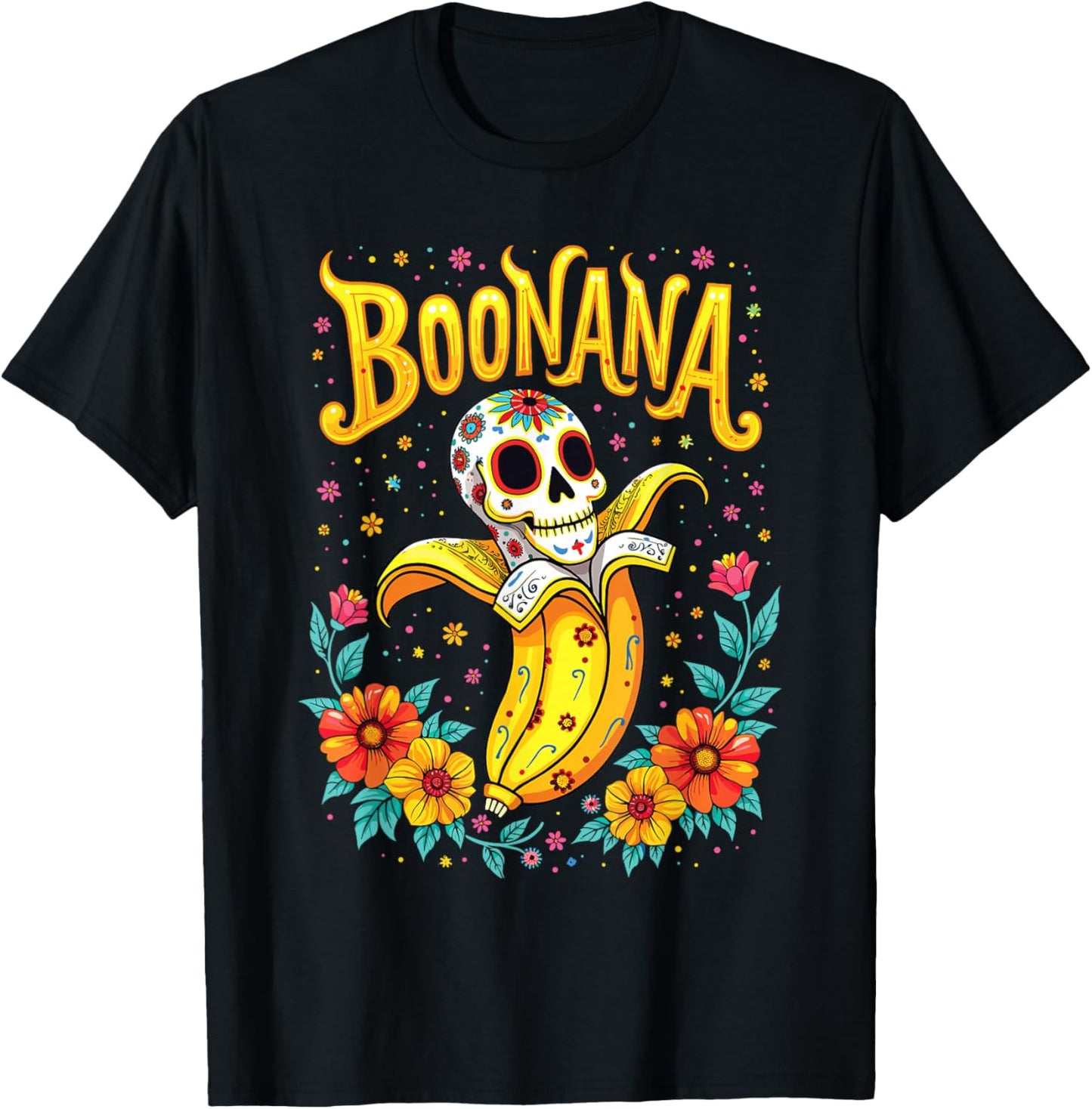 Boonana Ghost Banana Halloween Outfit for Adults & Kids T-Shirt - T-Shirt | Black