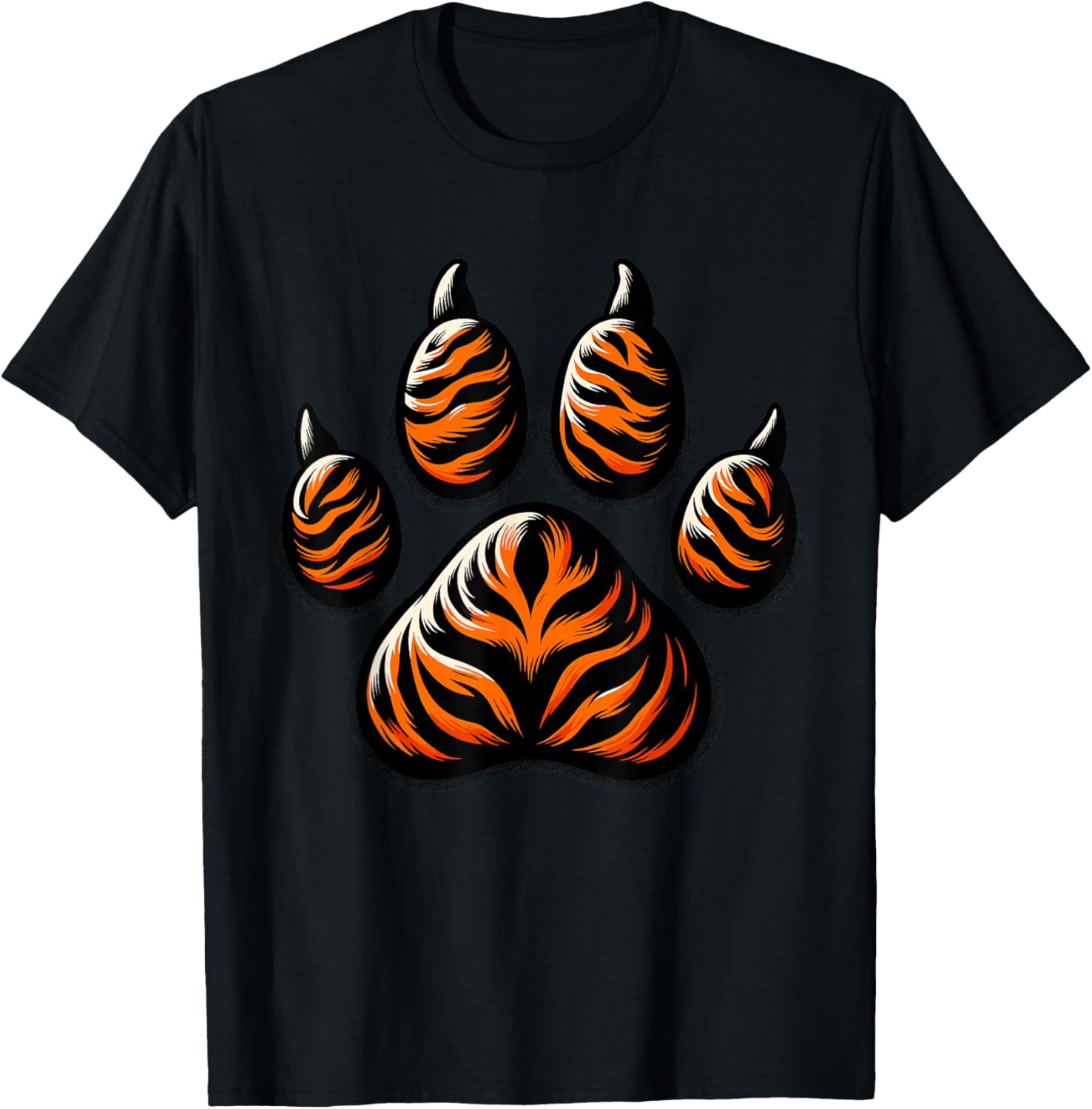 Lion Paw Animal T-Shirt - T-Shirt | Black