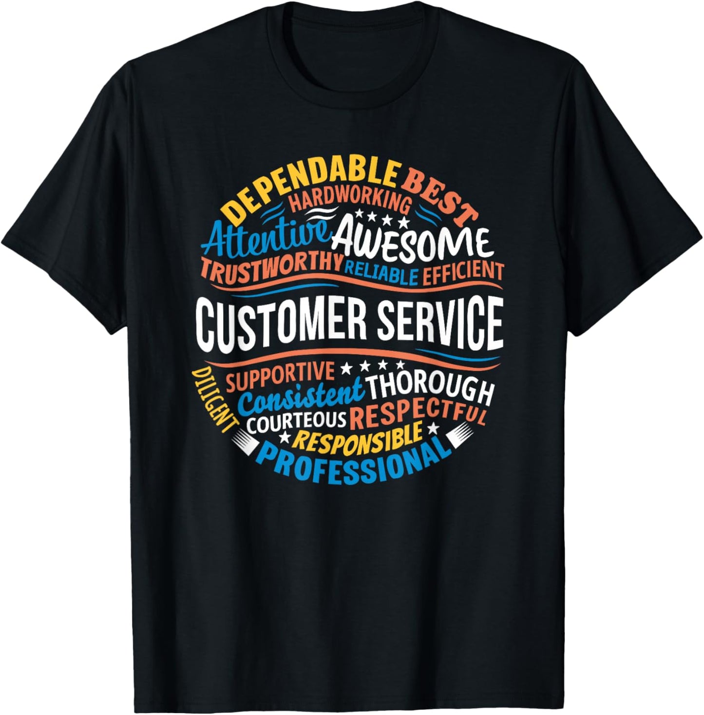 Customer Service Shirts Appreciation Customer Service Week T-Shirt - T-Shirt | Black
