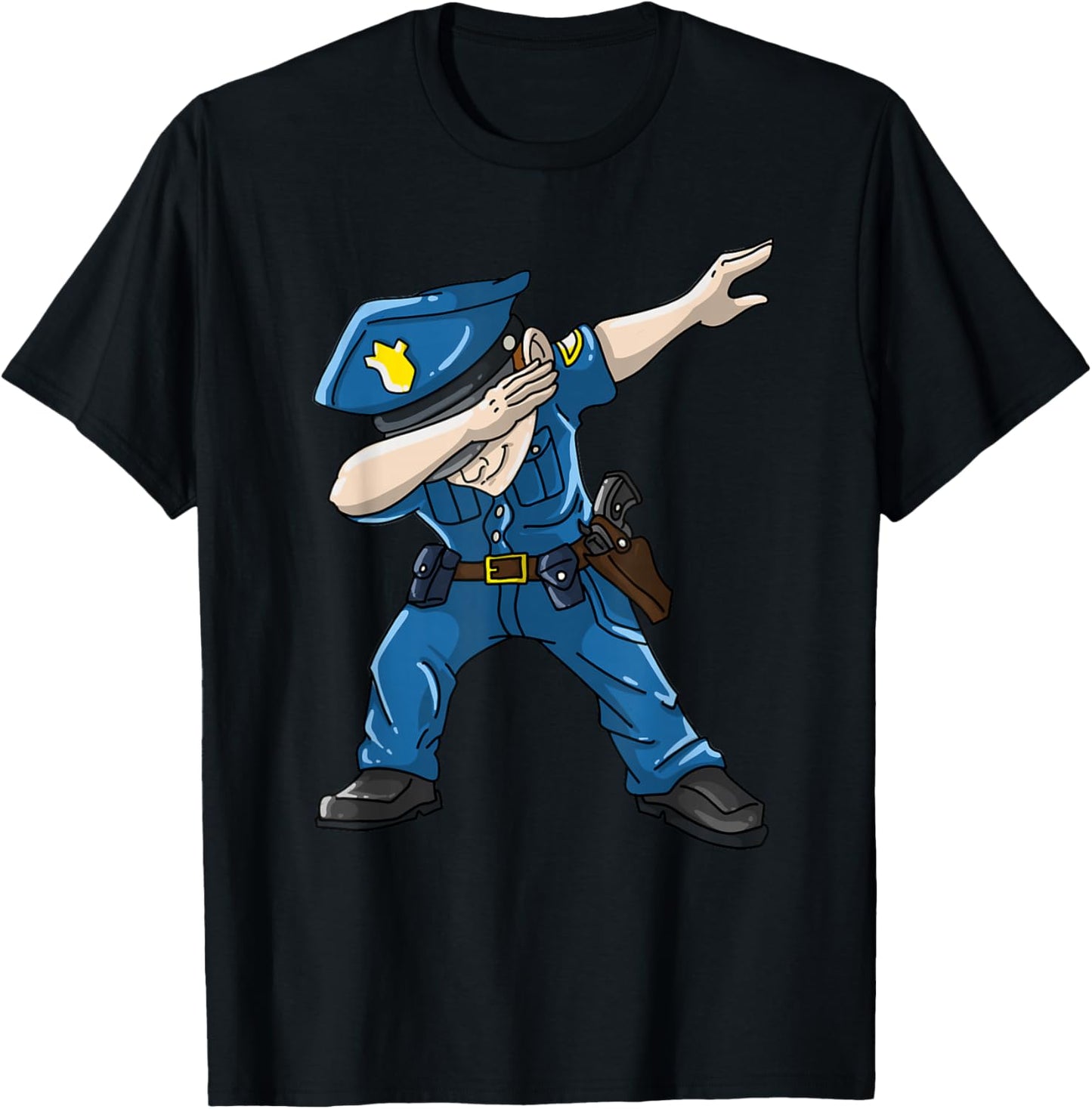 Cool Police Officer Design For Boys Kids Toddler Cop Police T-Shirt - T-Shirt | Black