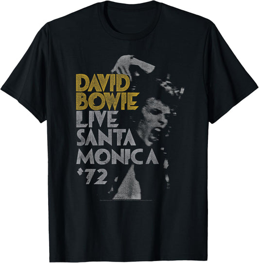 David Bowie - Live Santa Monica '72 T-Shirt - T-Shirt | Black