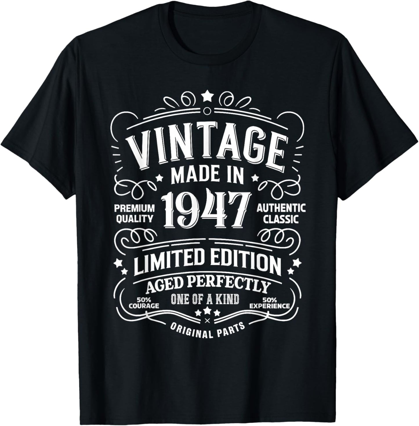 79th Birthday 1947 Birthday Gifts Women T-Shirt - T-Shirt | Black