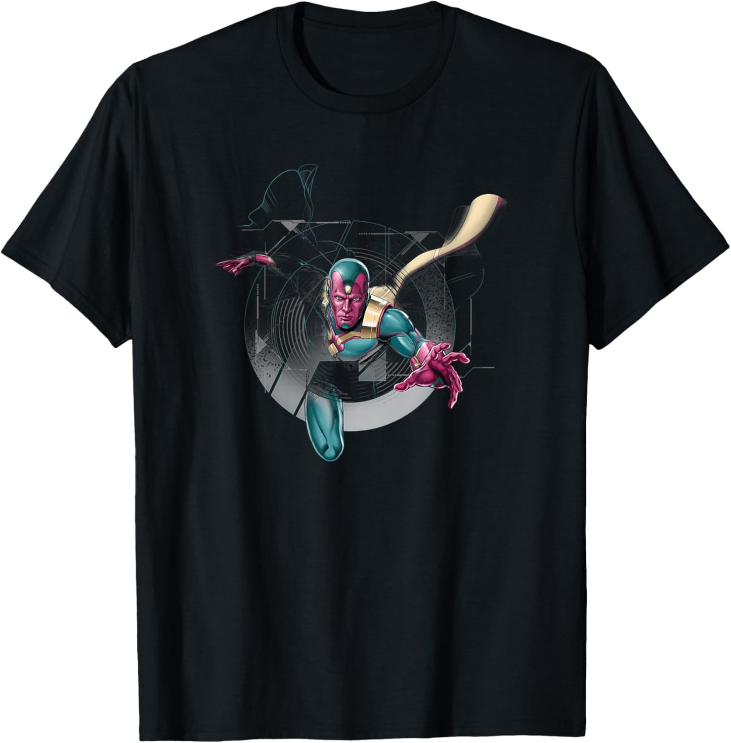 Marvel Avengers Vision Flight T-Shirt - T-Shirt | Black