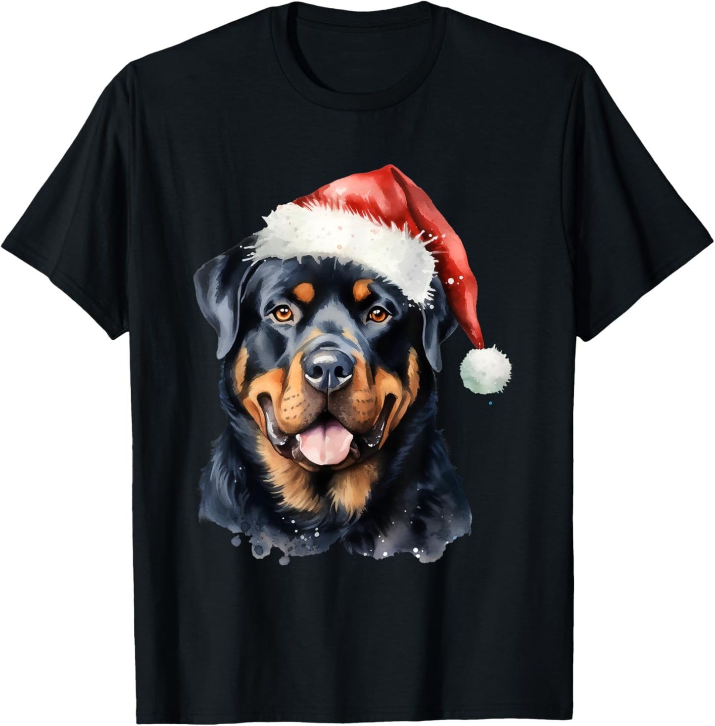 Rottweiler Christmas Dog T-Shirt - T-Shirt | Black