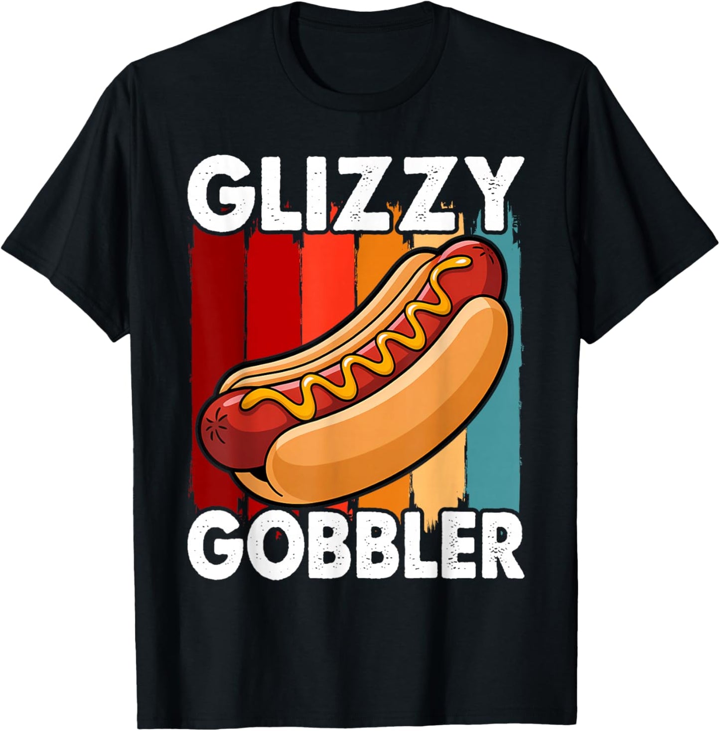 Funny Hot - Dog Glizzy Gobbler Number One Glizzy Gladiator T-Shirt - T-Shirt | Black