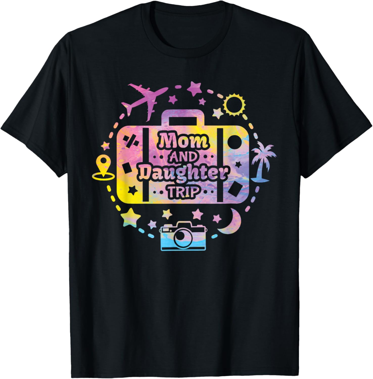 Mom And Daughter Trip T-Shirt - T-Shirt | Black