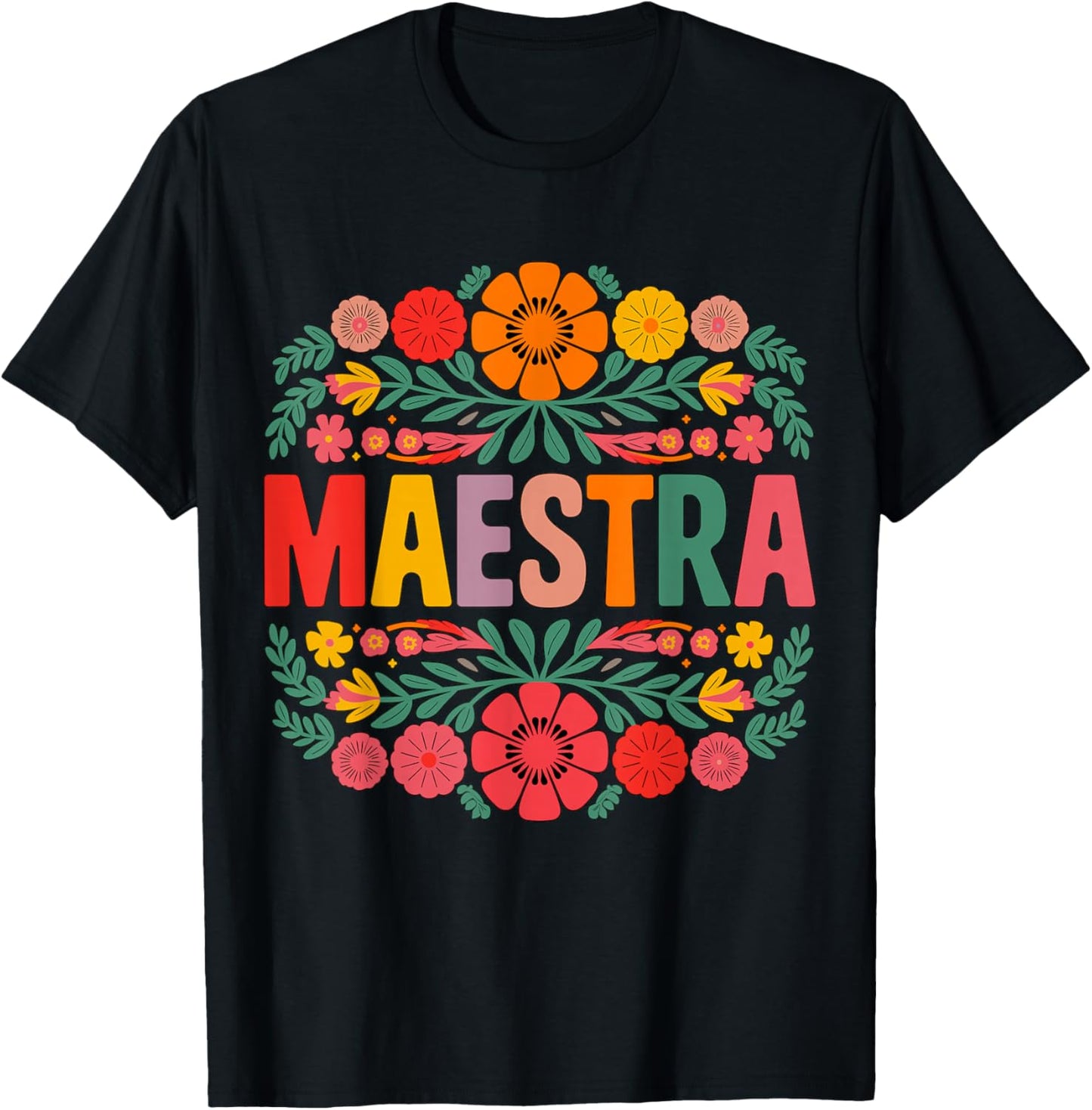 Maestra Spanish Teacher Bilingual T-Shirt - T-Shirt | Black