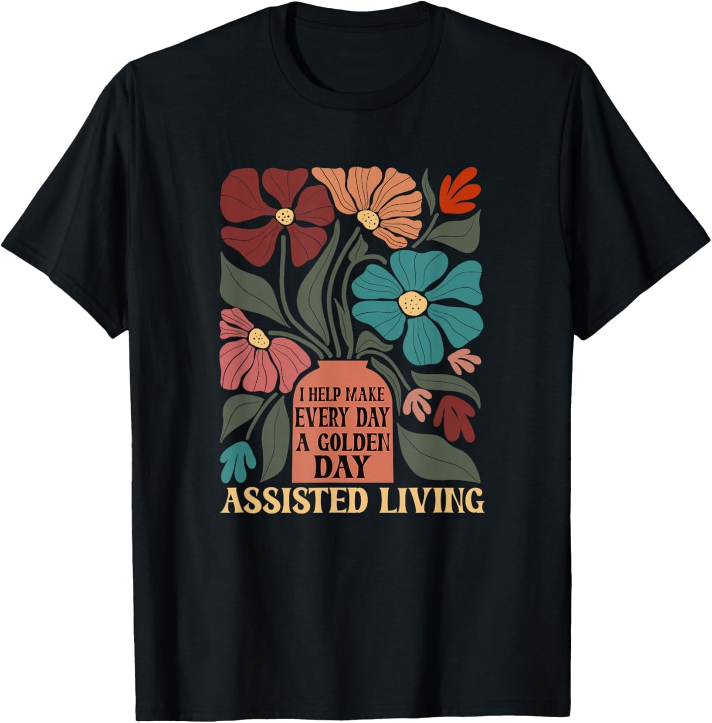 Assisted Living T-Shirt - T-Shirt | Black
