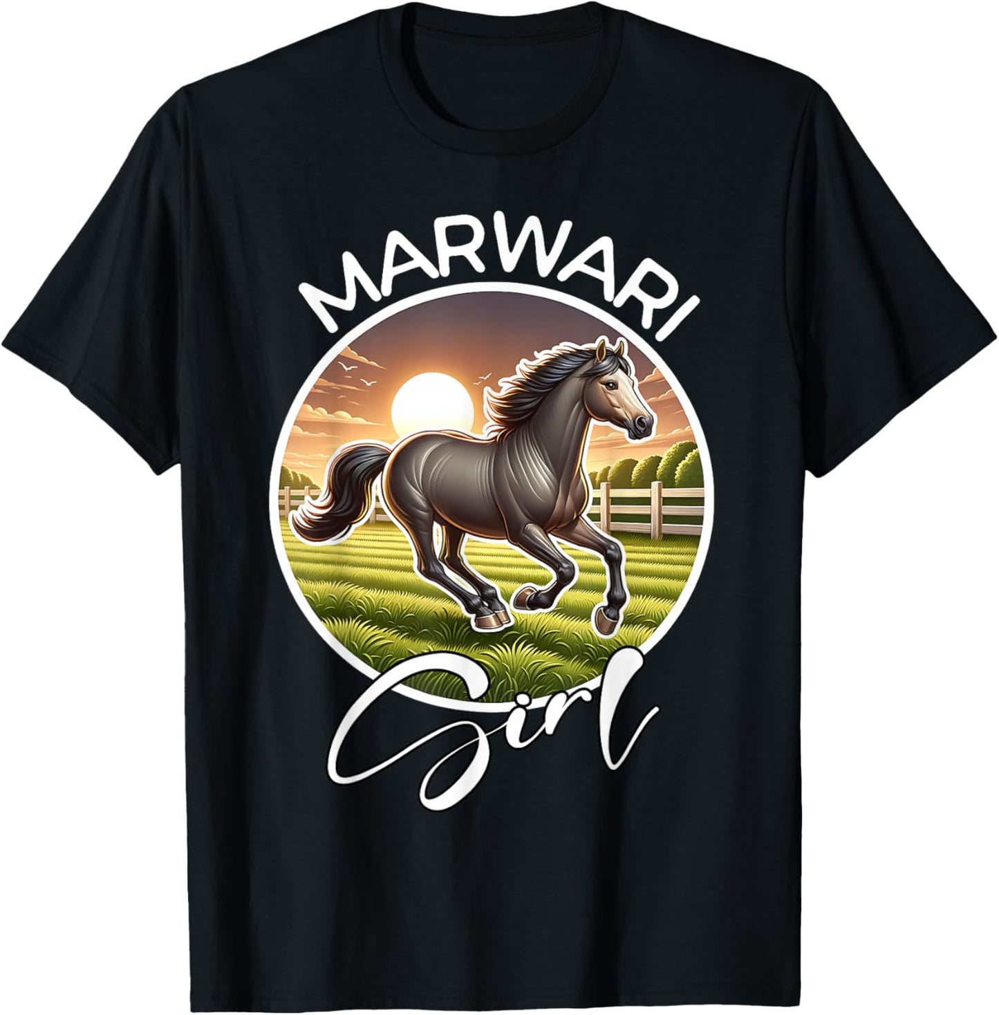 Marwari Girl Marwari T-Shirt - T-Shirt | Black