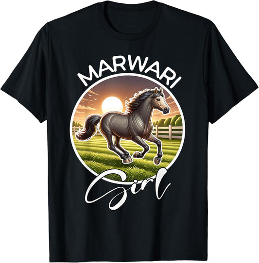 Marwari Girl Marwari T-Shirt - T-Shirt | Black