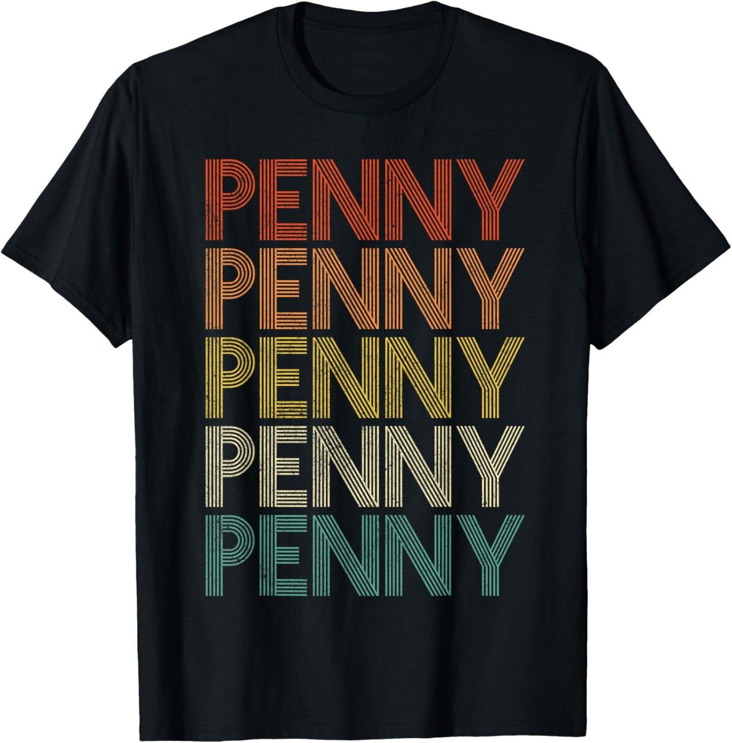 Penny Vintage Retro T-Shirt - T-Shirt | Black