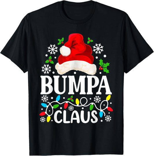 Bumpa Claus Funny Christmas Family Matching Grandpa T-Shirt - T-Shirt | Black