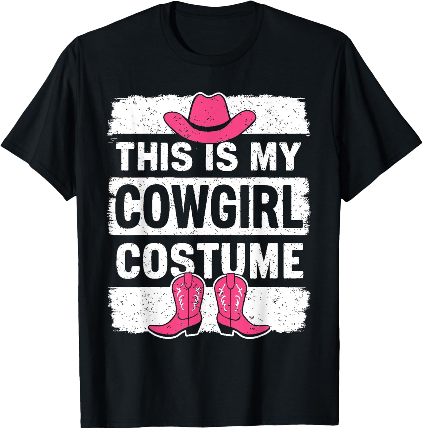 Western Cowgirl Outfit This Is My Cowgirl Costume T-Shirt - T-Shirt | Black