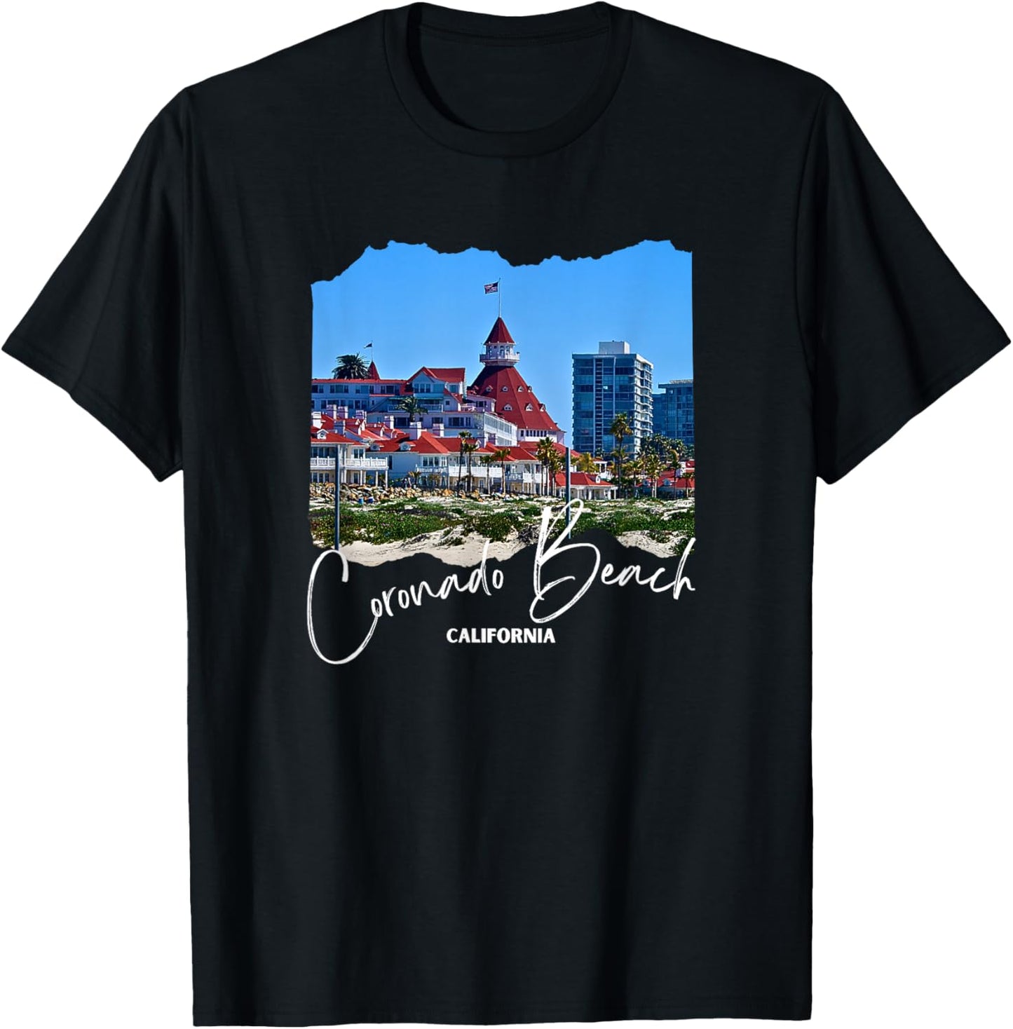 California Coronado Island / Coronado Beach T-Shirt - T-Shirt | Black