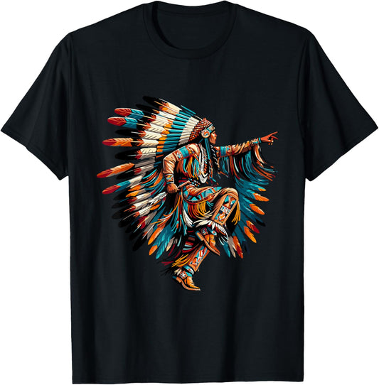 Native American Indian Native Blood T-Shirt - T-Shirt | Black