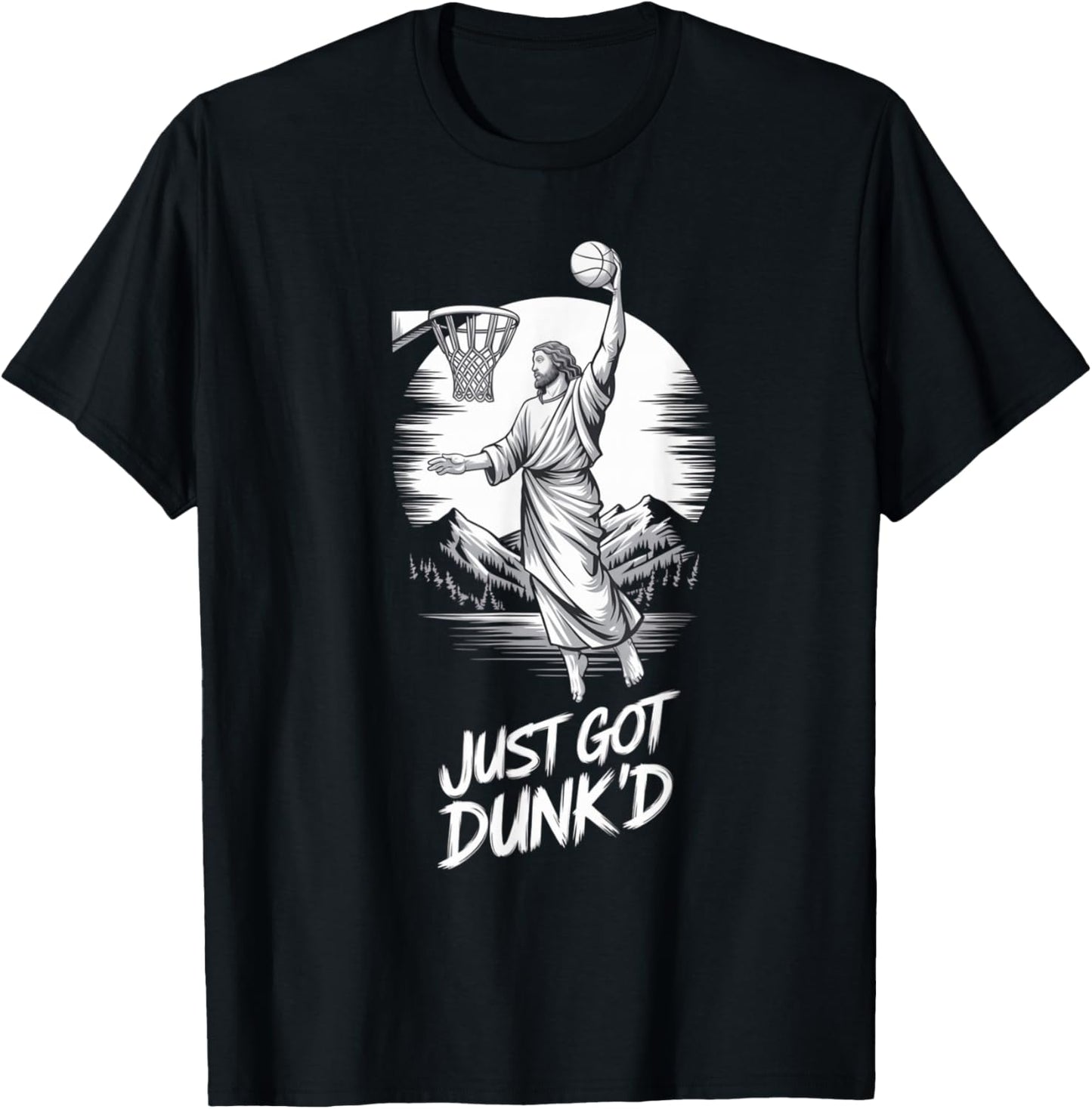Just Got Dunked Baptism Basketball T-Shirt - T-Shirt | Black
