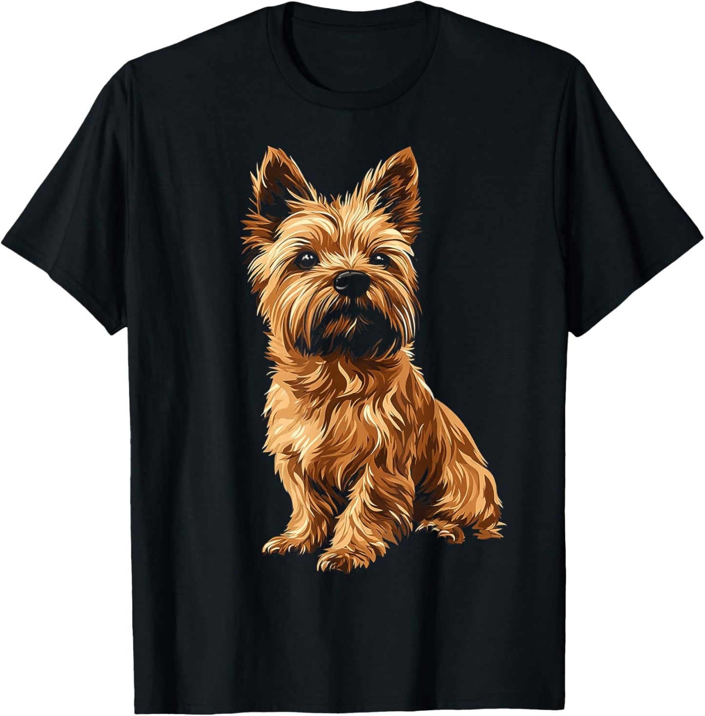 Cairn Terrier Dog Motif Pet Art Cairn Terrier Men Women Kids T-Shirt - T-Shirt | Black
