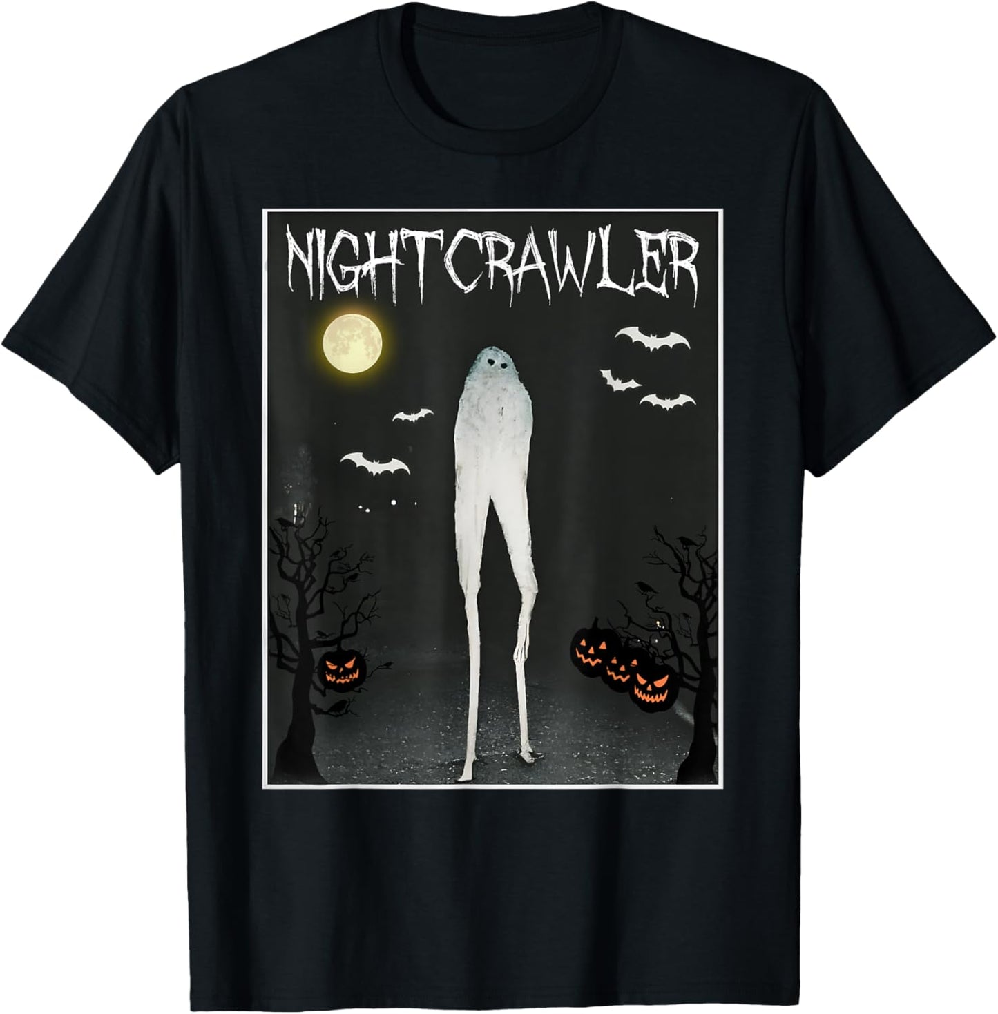 Haunted Walking Pants Cryptid Fresno Nightcrawler Halloween T-Shirt - T-Shirt | Black