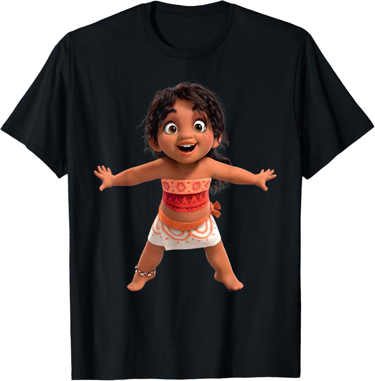 Disney Moana 2 Moana’s Little Sister Simea Excited T-Shirt - T-Shirt | Black