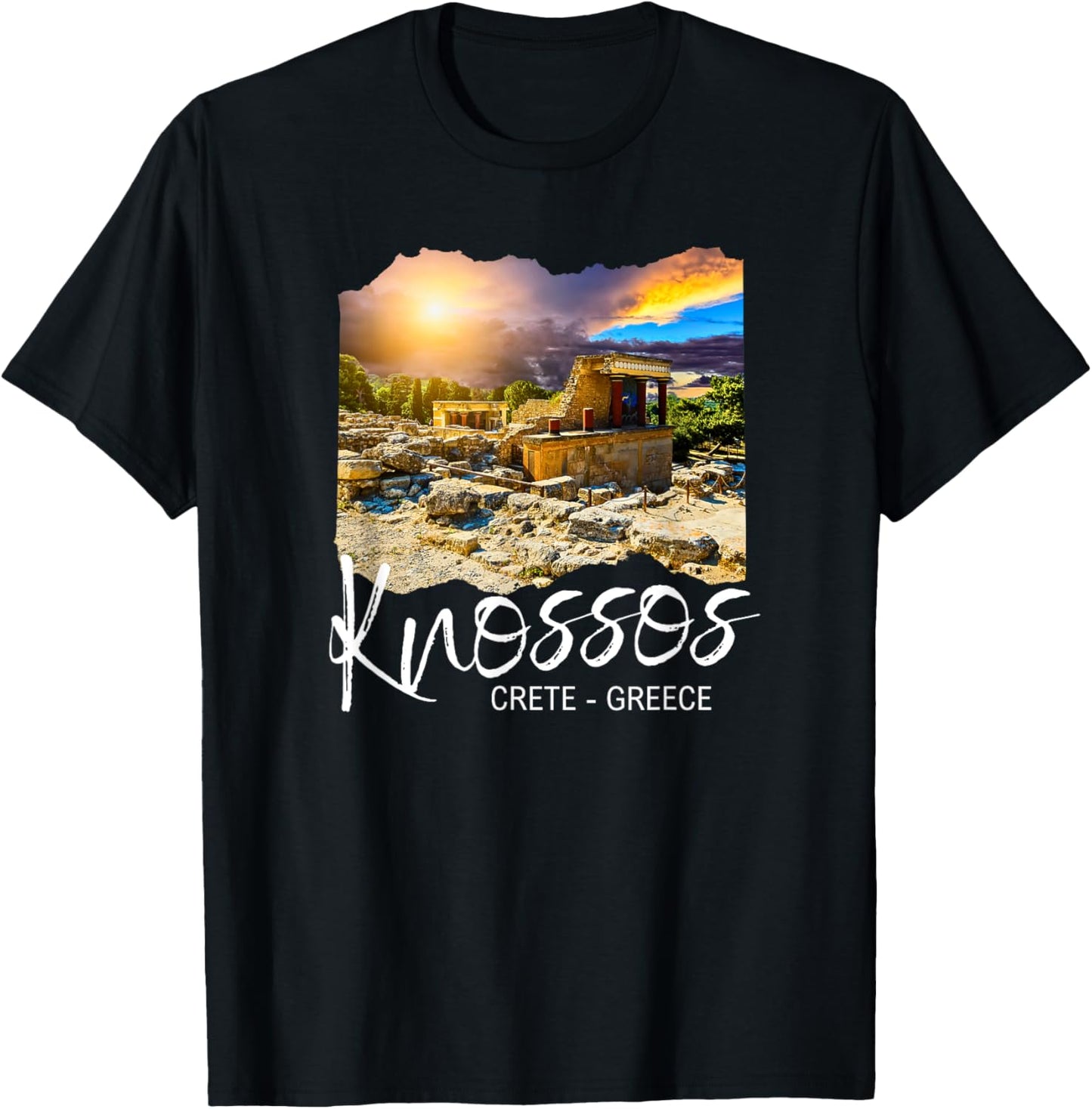 Knossos Crete / Knossos Greece T-Shirt - T-Shirt | Black