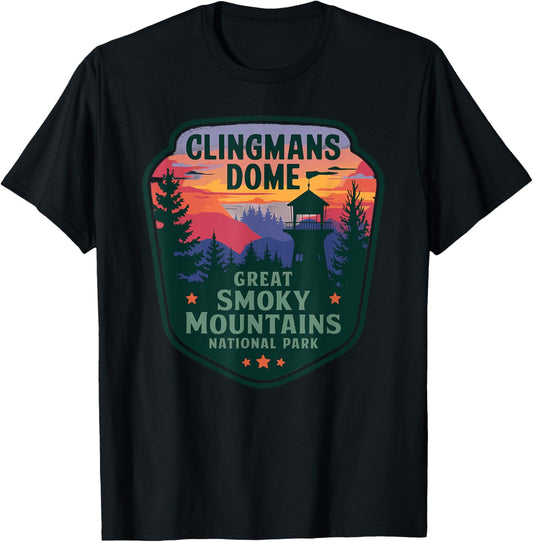 Clingmans Dome Great Smoky Mountains Bear Vintage T-Shirt - T-Shirt | Black