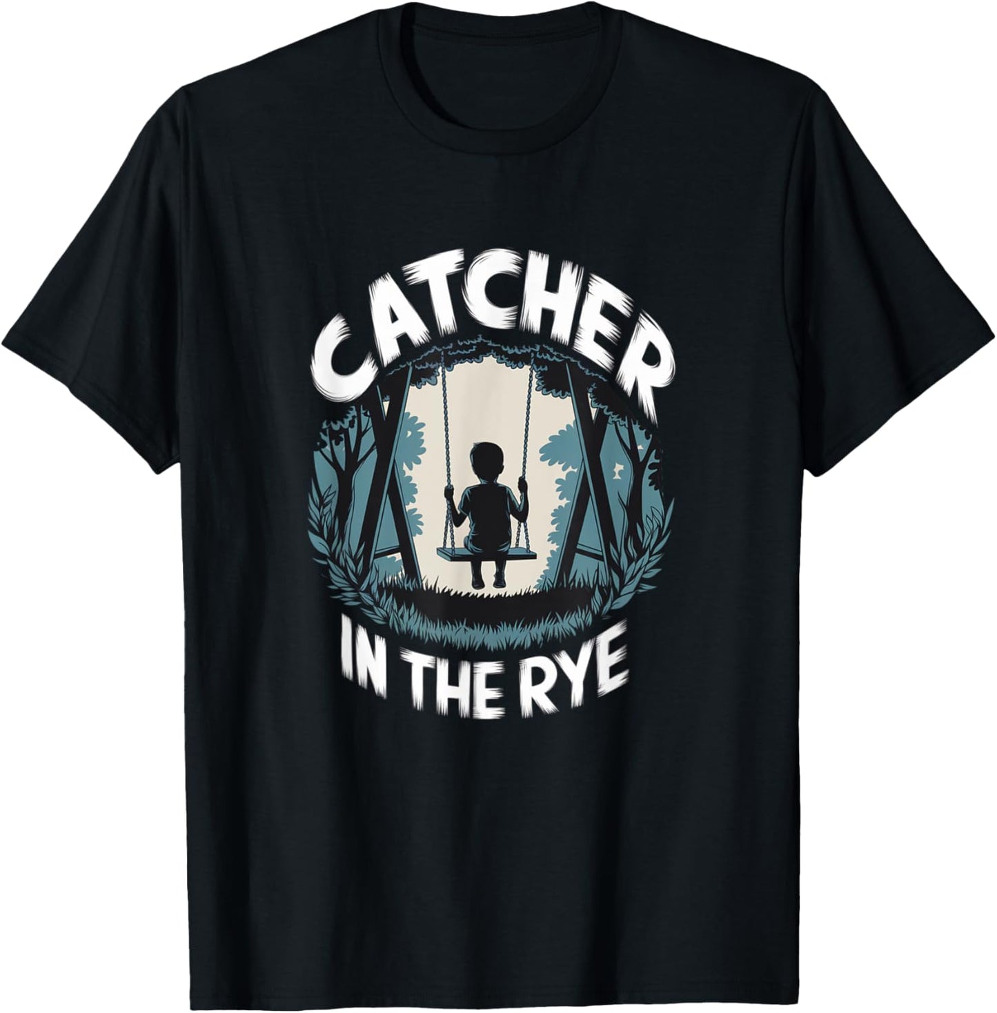 Catcher in the Rye Book Lover Nostalgia Classic Literature T-Shirt - T-Shirt | Black