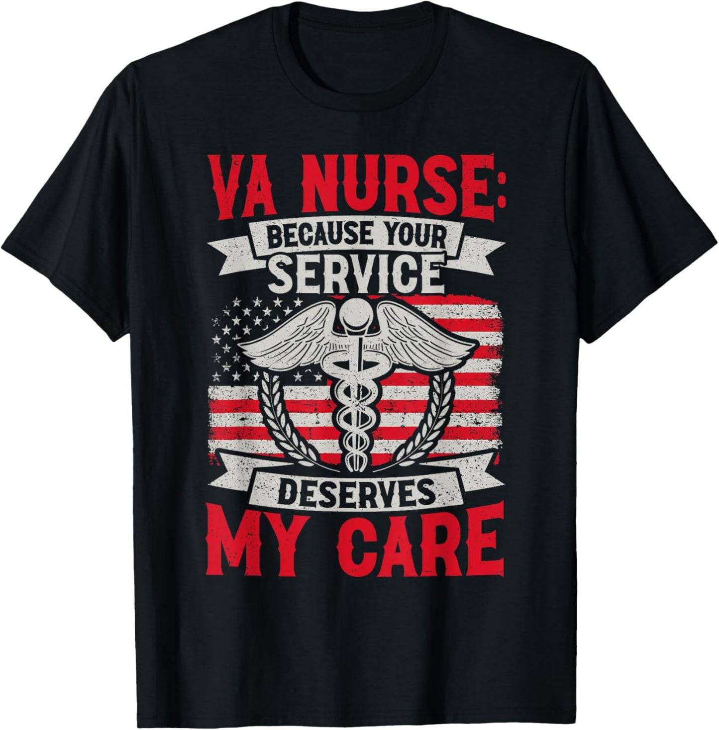 VA Nurse T-Shirt - T-Shirt | Black