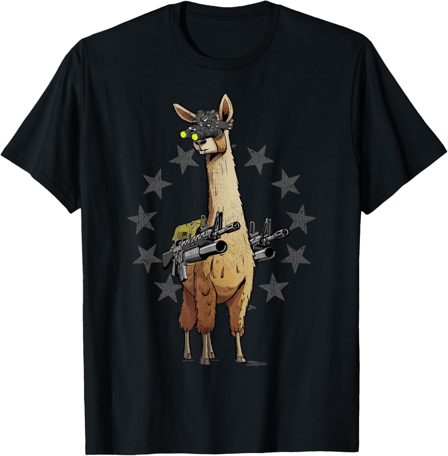 Combat Llama T-Shirt - T-Shirt | Black