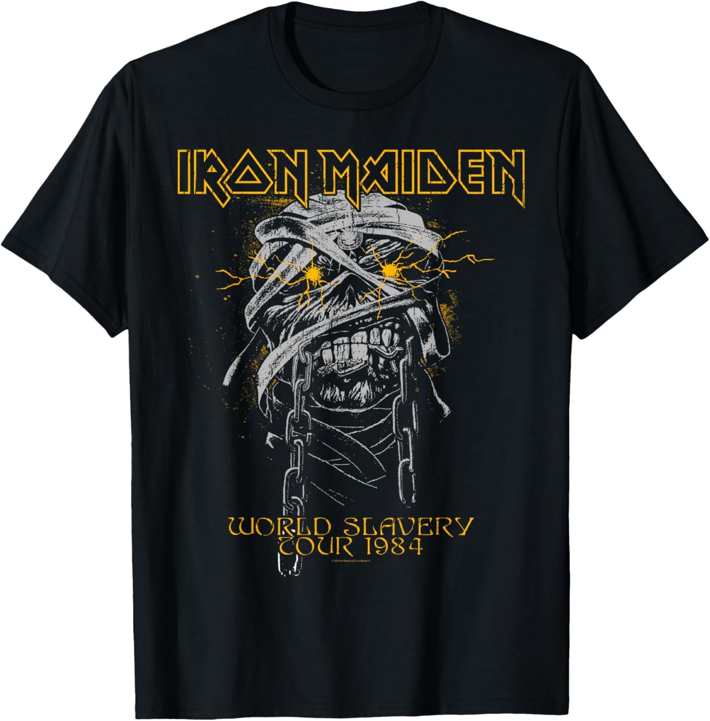 Iron Maiden - Powerslave Head Mummy Brown T-Shirt - T-Shirt | Black