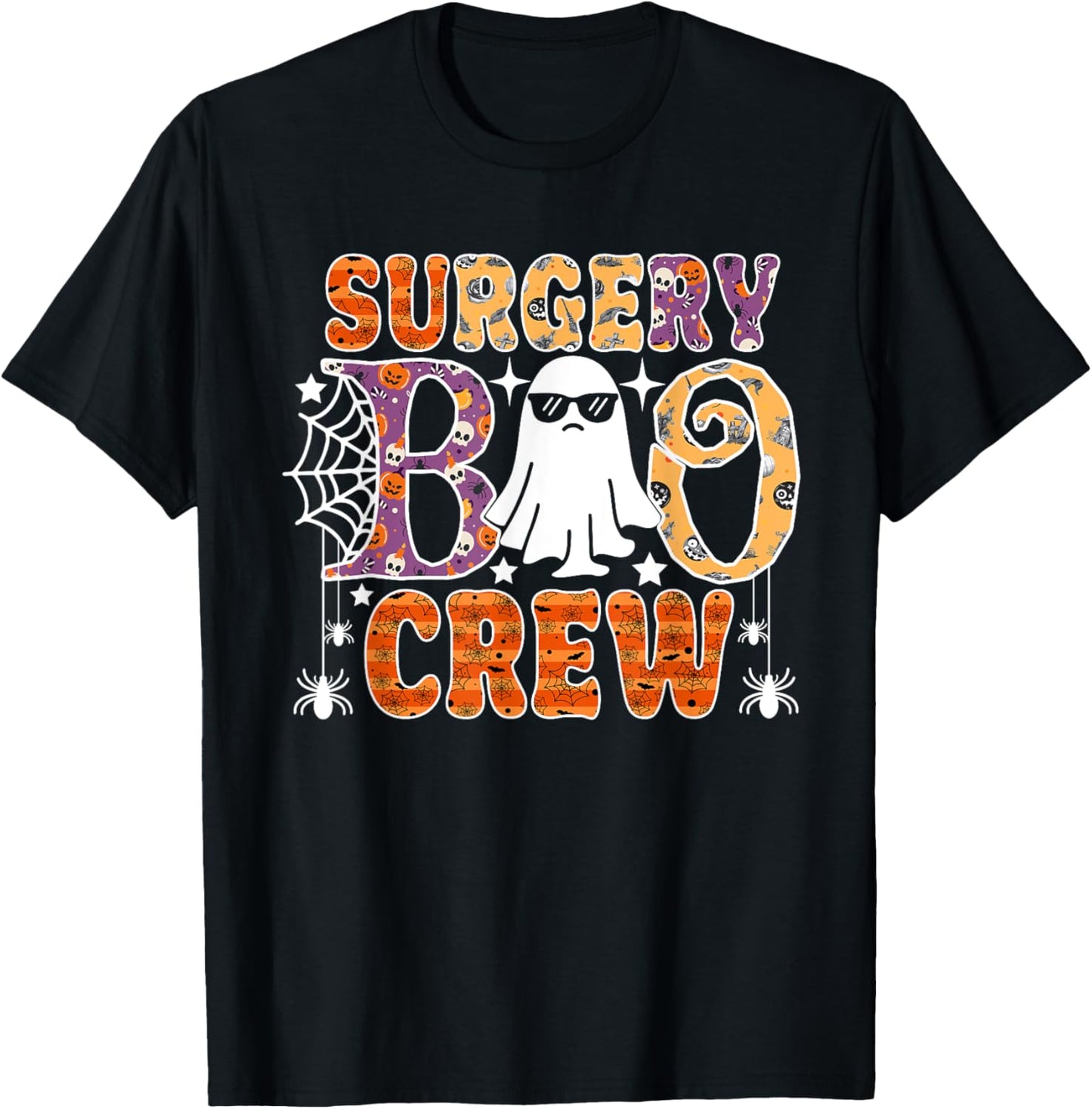 Surgery Boo Crew Surgical Tech Nurse Halloween Costume T-Shirt - T-Shirt | Black