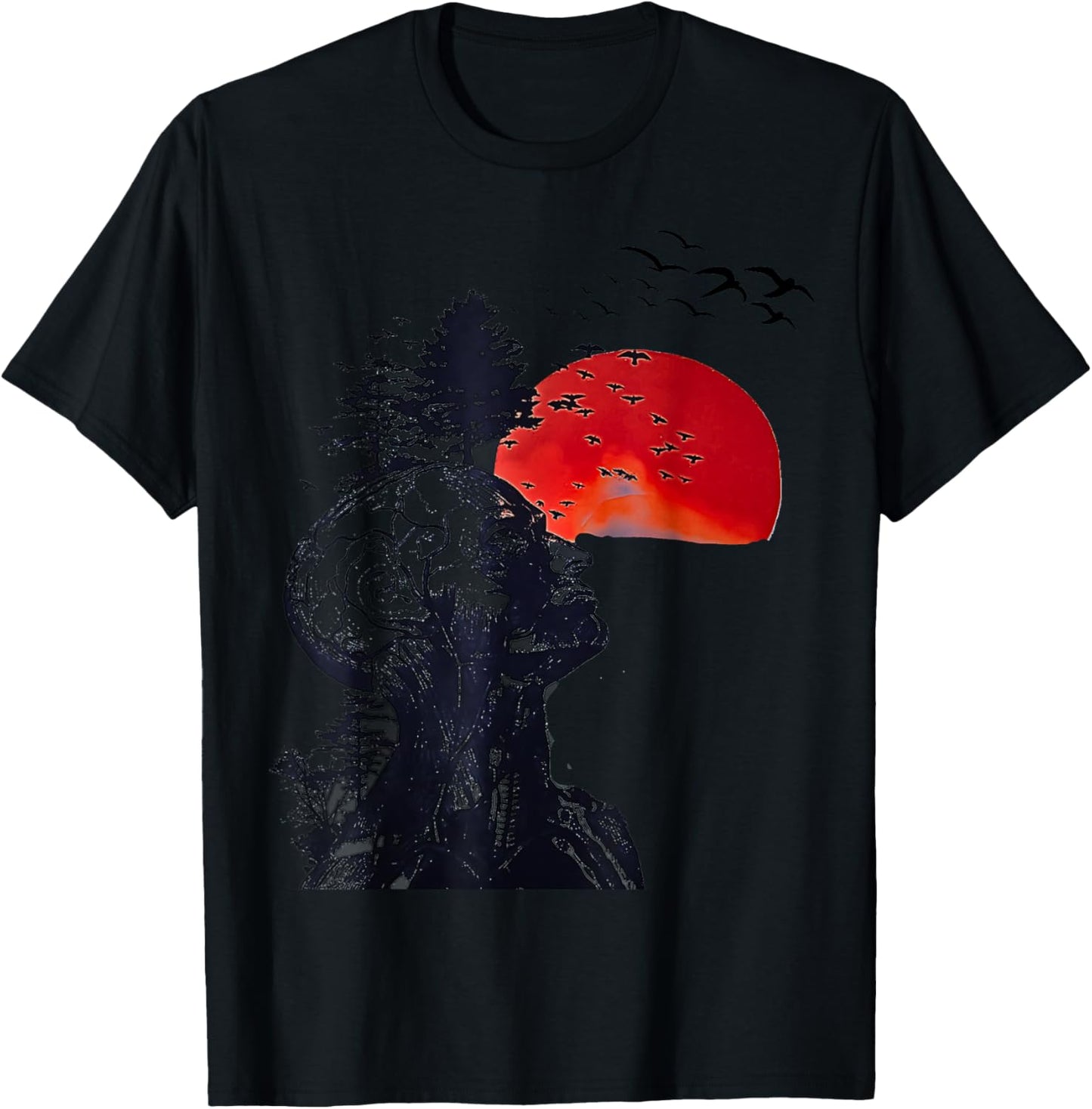 Hangover Human Tree Graphic T-Shirt - T-Shirt | Black