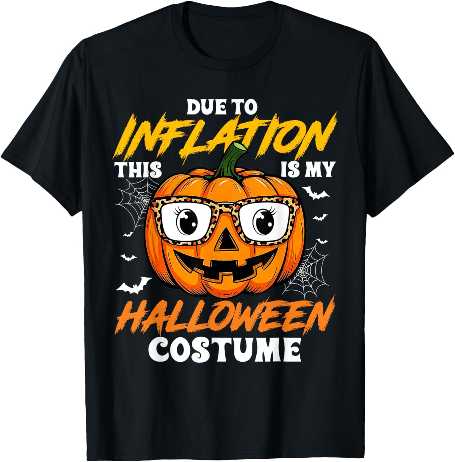 Pumpkin Halloween Costume Men Women Funny Halloween T-Shirt - T-Shirt | Black