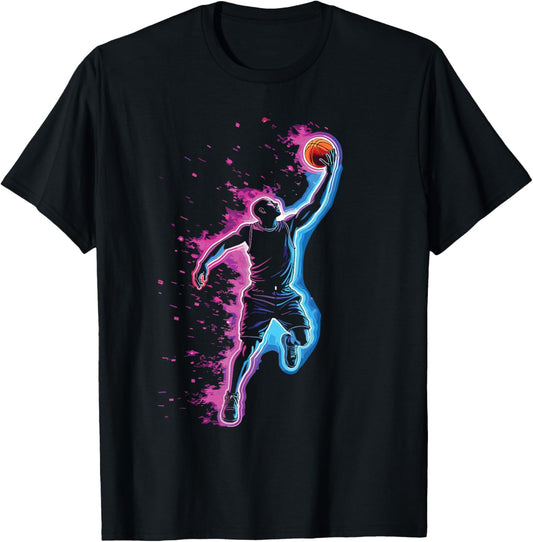 Basketball & Basketball Graphic | Kids, Boys | Men & Women T-Shirt - T-Shirt | Black