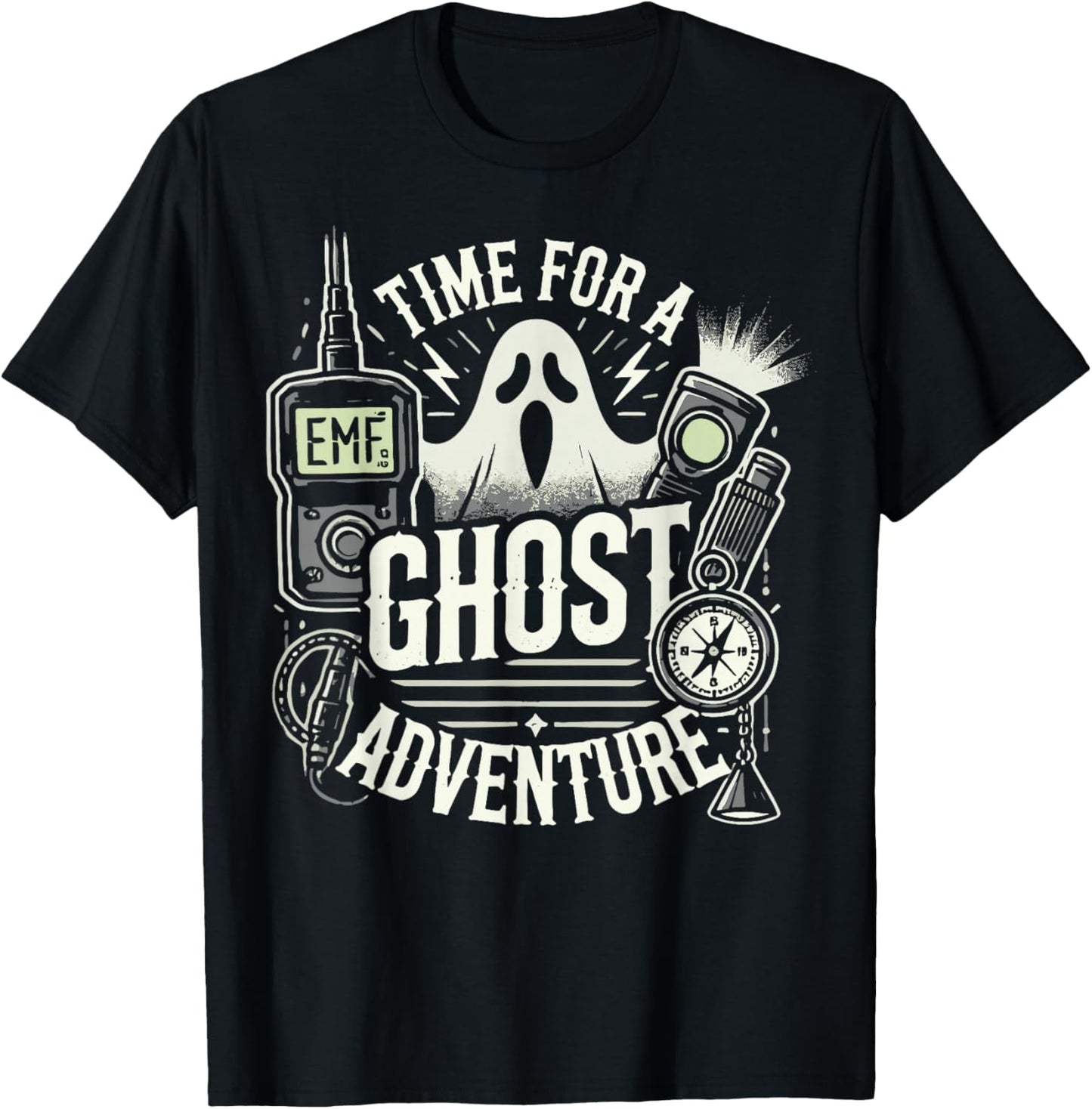 Ghost Hunting Adventures Quote Paranormal Investigator T-Shirt - T-Shirt | Black