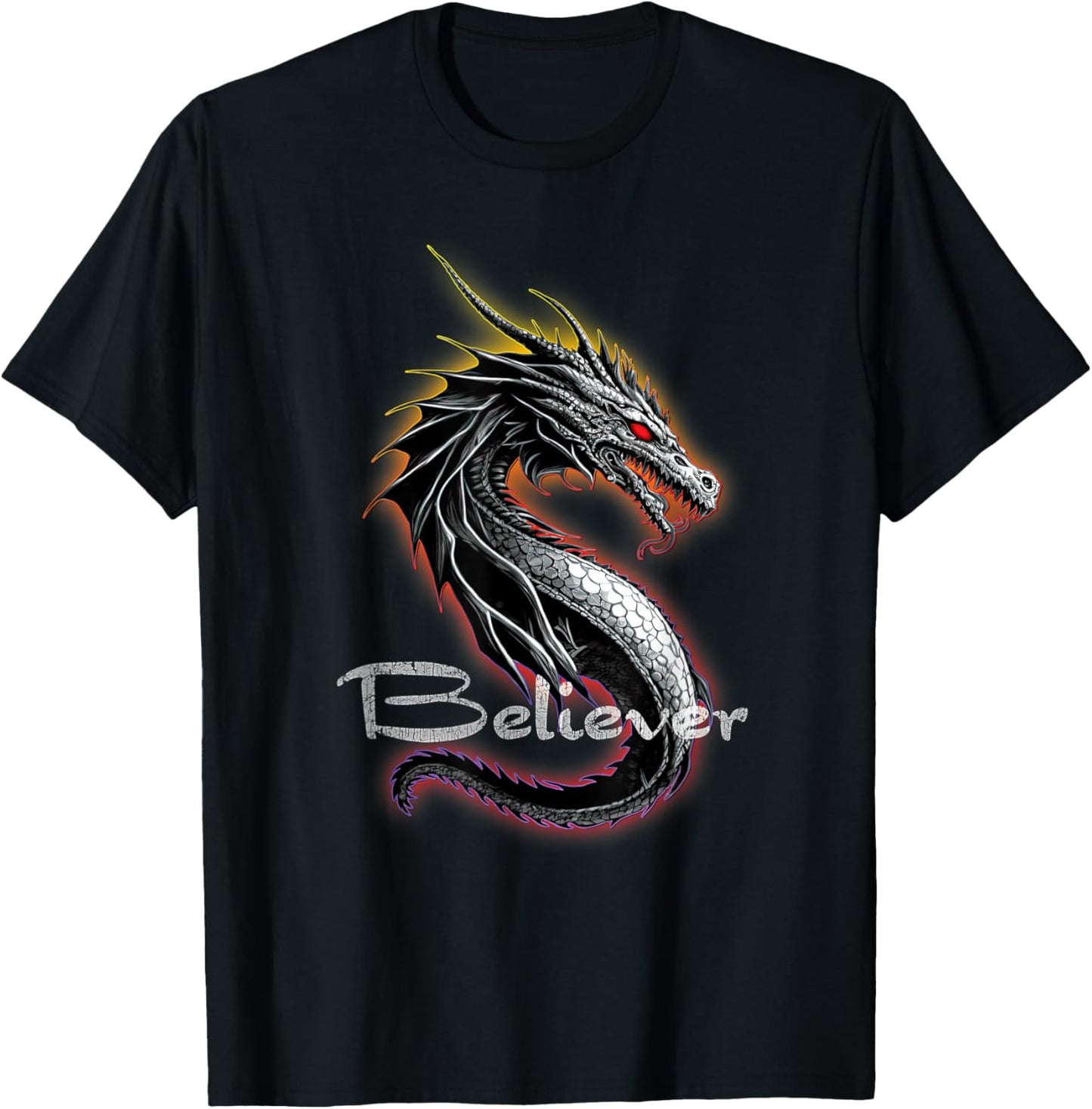 Dragon Believer - Imagine This Gift Dragon Fans T-Shirt - T-Shirt | Black