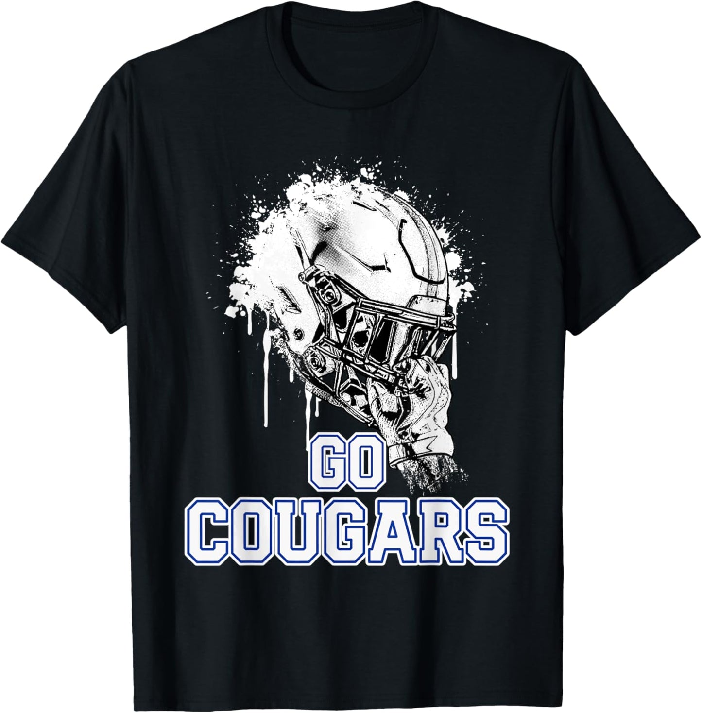 Beaumont Cougars Rising Helmet GO! T-Shirt - T-Shirt | Black