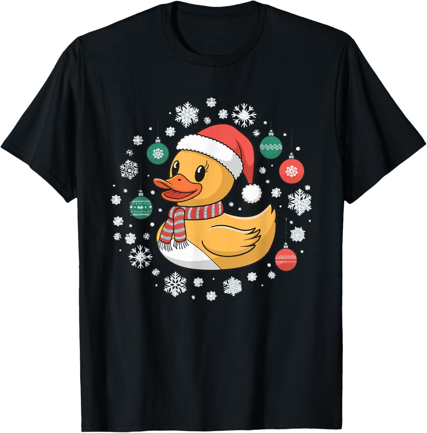 Adult Black Cartoon Holiday Mandarin Collar Short Sleeve Small T-Shirt - T-Shirt | Black