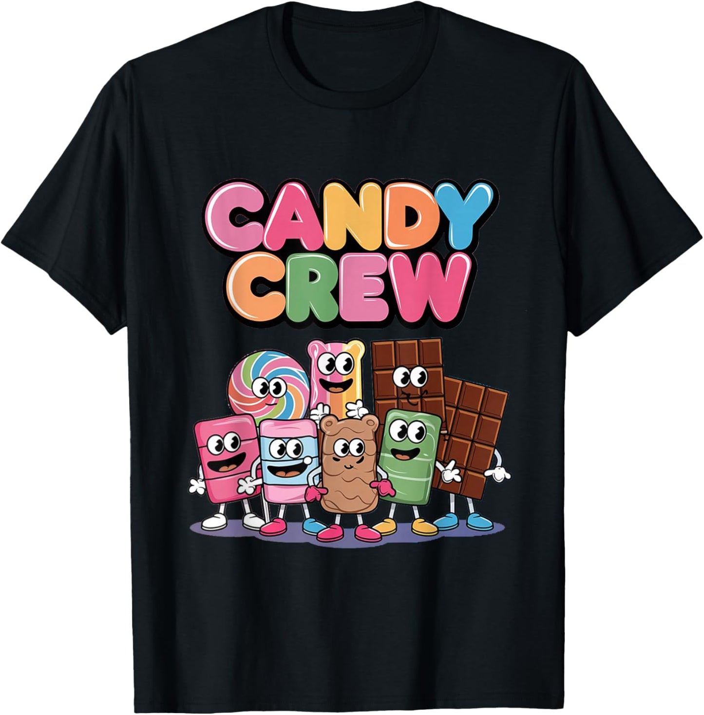 Candy Crew Decorations Sweetie Candy Squad T-Shirt - T-Shirt | Black