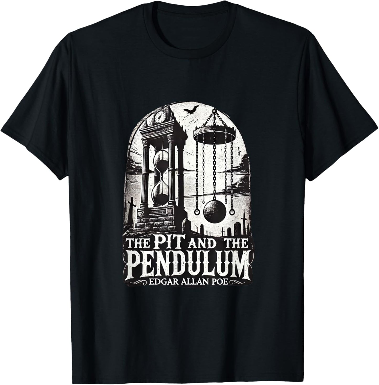 The Pit and the Pendulum Edgar Allan Poe T-Shirt - T-Shirt | Black
