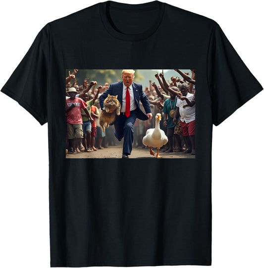 Donald Trump Make Cats Safe Again 2024 Debate Women T-Shirt - T-Shirt | Black