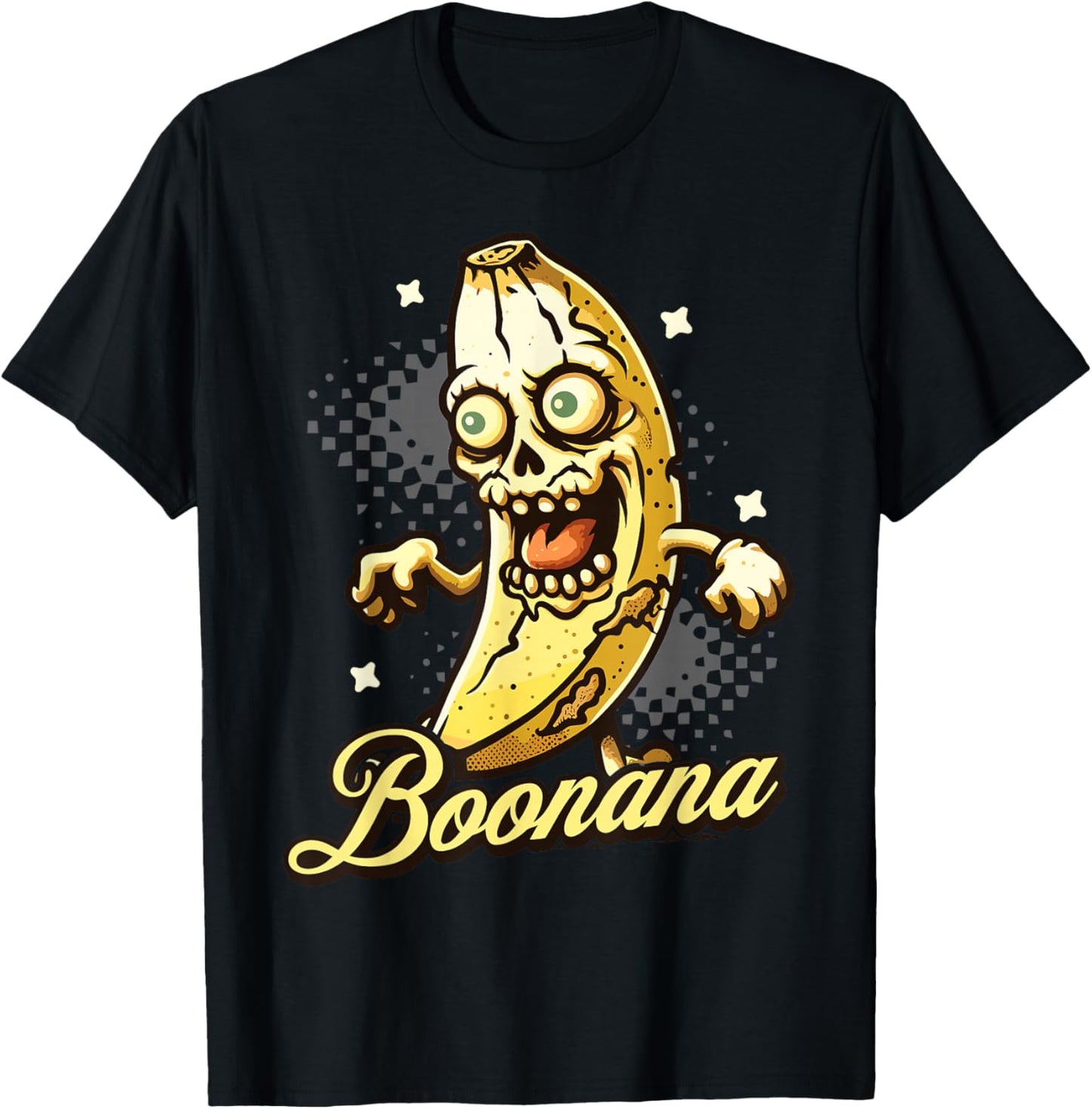 Funny Banana Zombie Boonana Scary Zombies T-Shirt - T-Shirt | Black