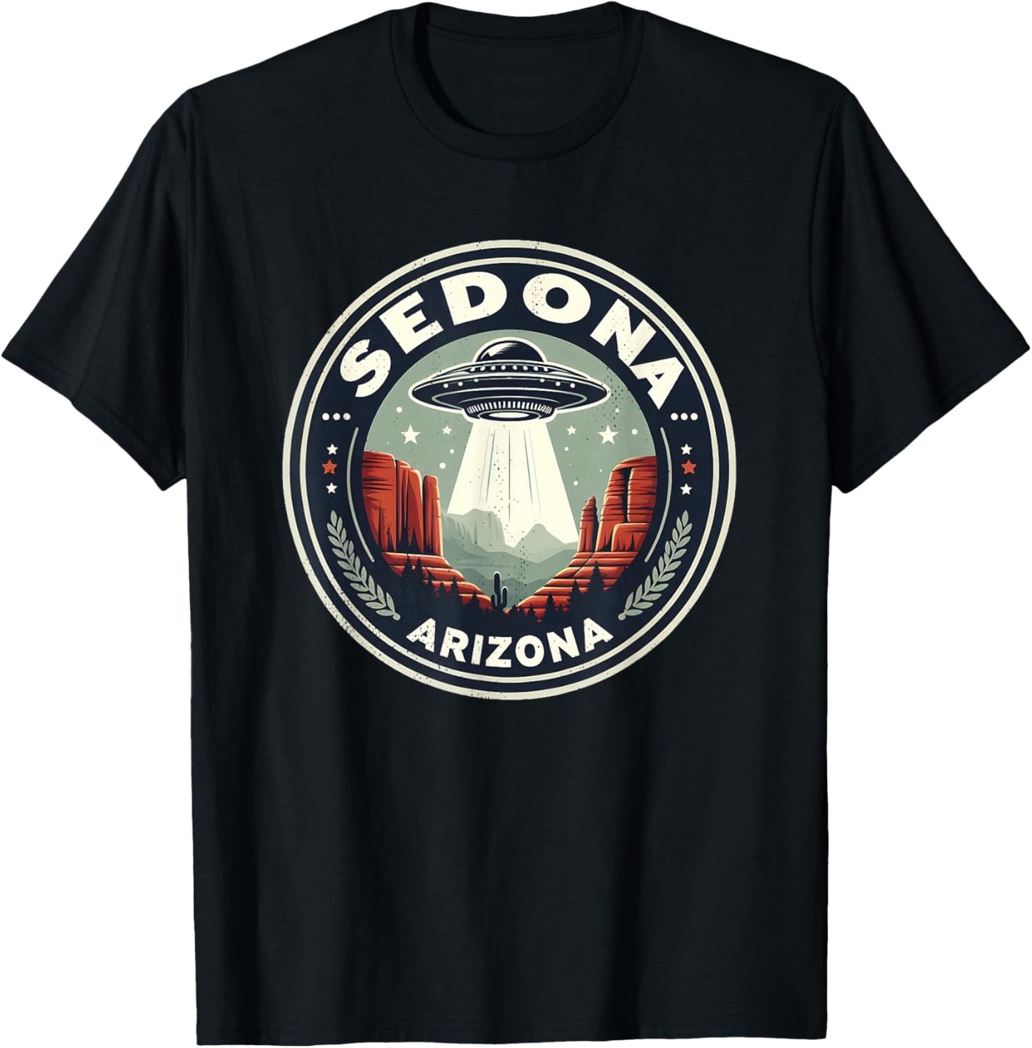 Mystical Sedona UFO in Sedona Arizona T-Shirt - T-Shirt | Black