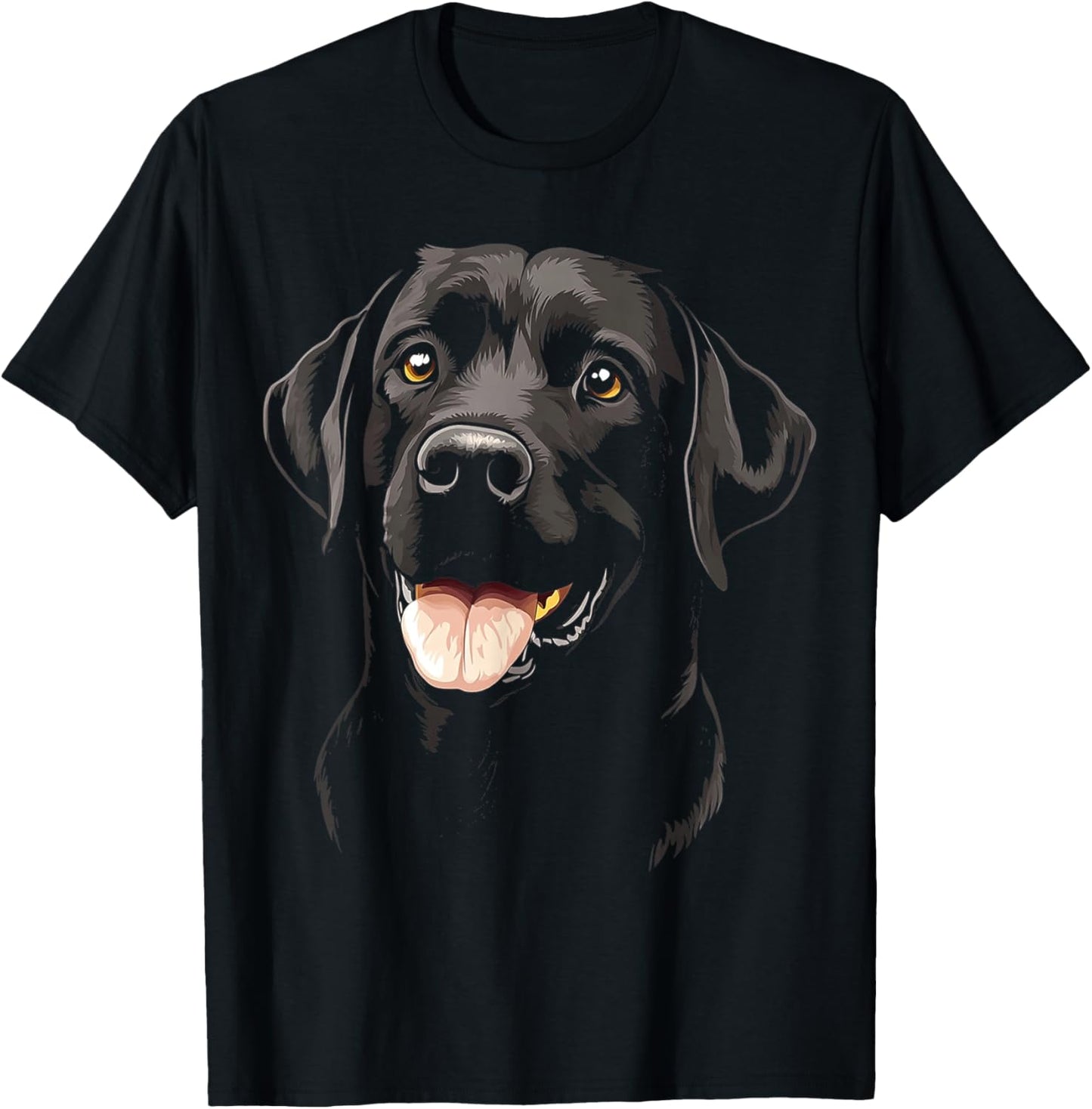 Labrador Retriever Dog Motif Pet Art Labrador Retriever T-Shirt - T-Shirt | Black