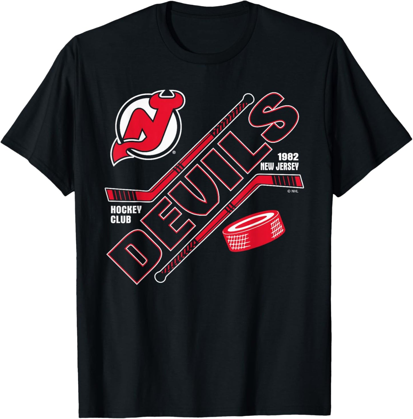 New Jersey Devils Force Black Officially Licensed T-Shirt - T-Shirt | Black