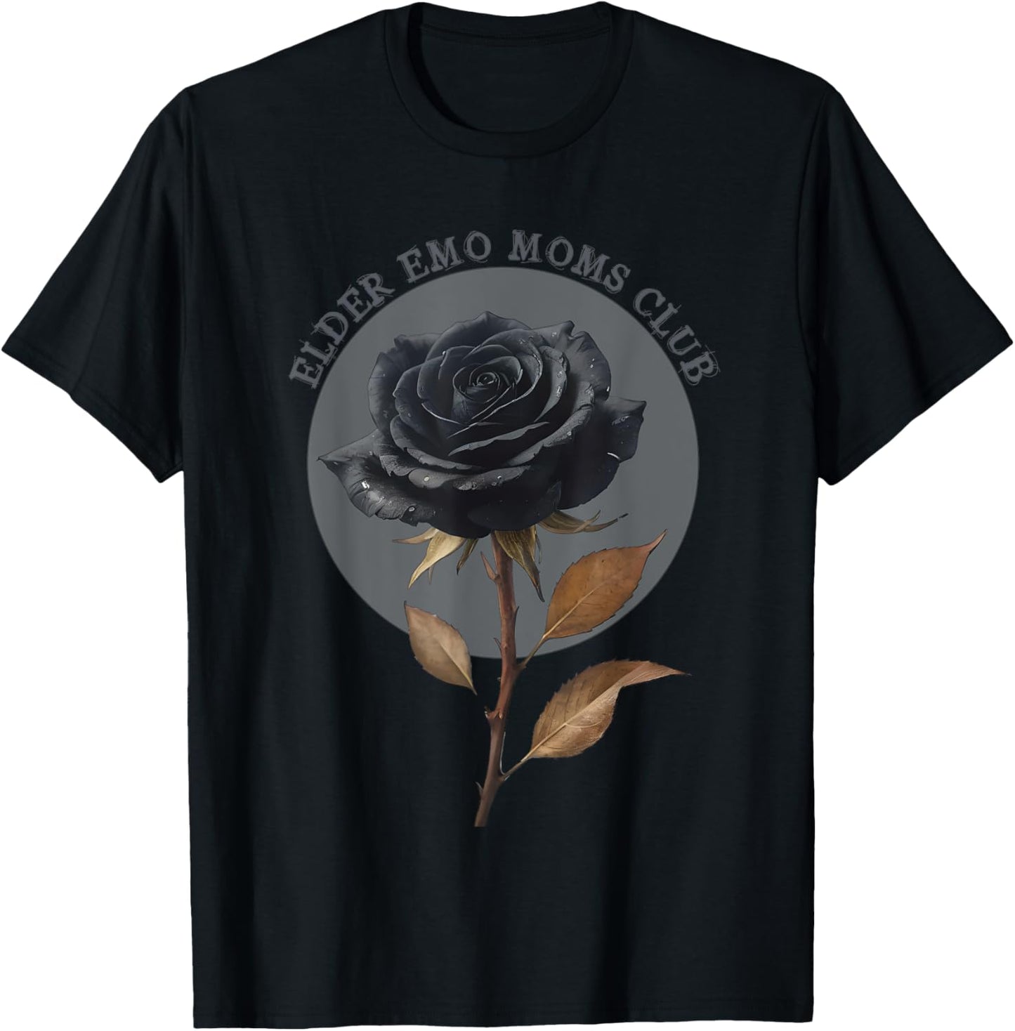 Elder Emo Moms Club Goth Punk Emo Gift T-Shirt - T-Shirt | Black