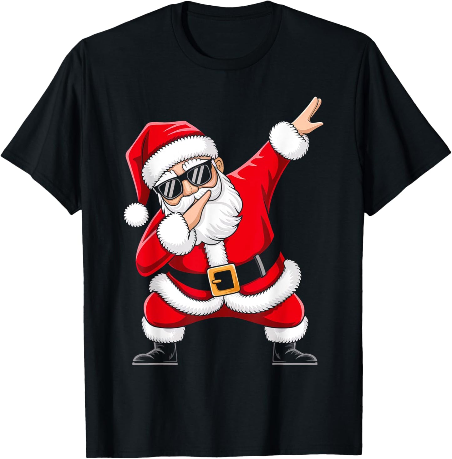 Kids Santa Shirt For Boys Toddler Funny Christmas Pajamas T-Shirt - T-Shirt | Black